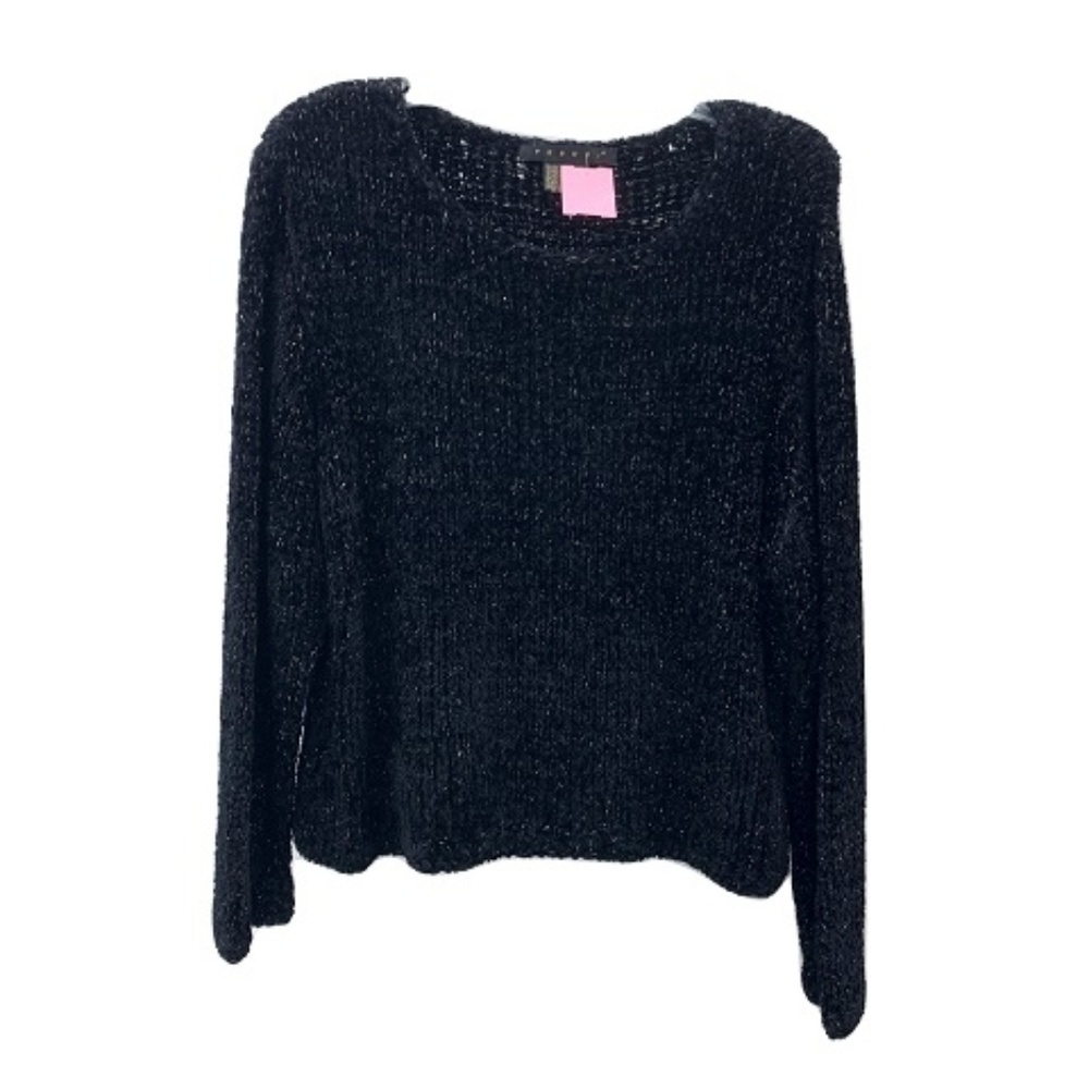 Tesori Metallic Crew Neck Sweater